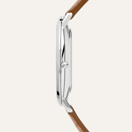 Montre Homme Michel Herbelin City 19515AP15GD en cuir Brun Montres Michel Herbelin