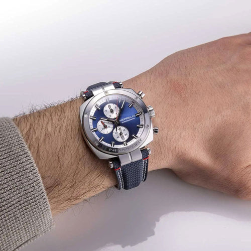 Montre Homme Michel Herbelin Newport Chronographe originals 35664AP25 en Cuir Bleu Homme Michel Herbelin