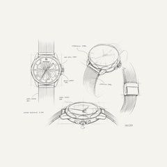 Montre Homme Montignac Automatique Milanais gris MOW1004 Homme MONTIGNAC