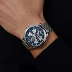 Montre Homme Montignac Automatique Milanais gris MOW1004 Homme MONTIGNAC