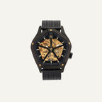 Montre Homme Montignac Automatique Milanais noir MOW1014 Pentagon Squelette Homme MONTIGNAC