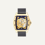 Montre Homme Montignac Automatique Milanais noir MOW800 Tonneau Squelette Homme MONTIGNAC