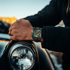 Montre Homme Montignac Automatique MOW604 en Cuir Noir Homme MONTIGNAC