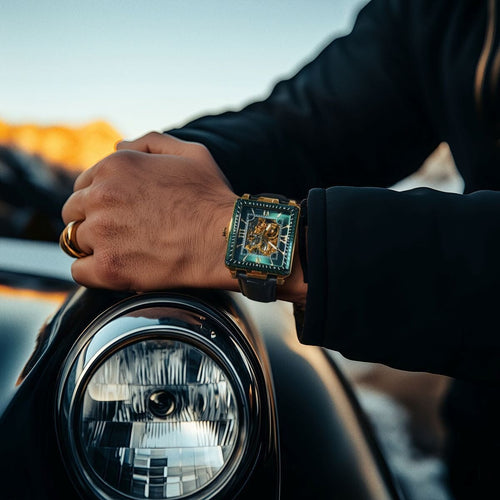 Montre Homme Montignac Automatique MOW604 en Cuir Noir Homme MONTIGNAC