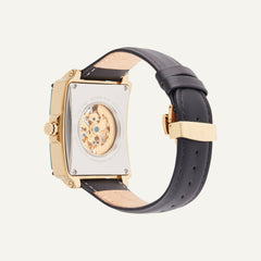 Montre Homme Montignac Automatique MOW604 en Cuir Noir Homme MONTIGNAC