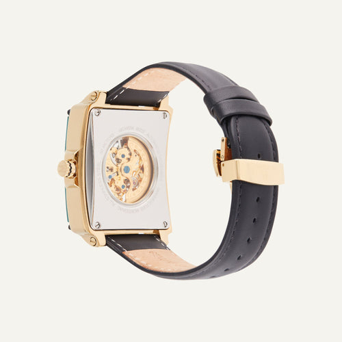 Montre Homme Montignac Automatique MOW604 en Cuir Noir Homme MONTIGNAC