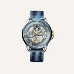 Montre Homme Montignac MOW1100 Milanais bleu glaçé Homme MONTIGNAC