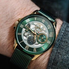 Montre Homme Montignac MOW1101 Milanais Vert Viridity Homme MONTIGNAC