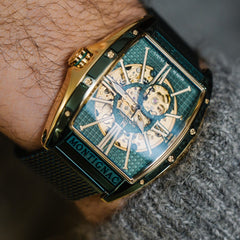 Montre Homme Montignac MOW1102 Milanais Vert Homme MONTIGNAC