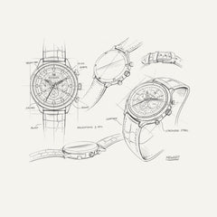 Montre Homme Montignac Quartz Cuir noir MOW607 Cadran vert Homme MONTIGNAC