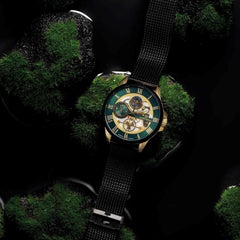 Montre Homme Montignac Quartz Milanais noir MOW1001 Homme MONTIGNAC