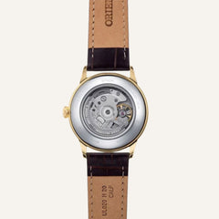 Montre Homme Orient Bambino RA-AC0M01S en Cuir Marron Homme Orient