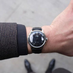 Montre Homme Orient Bambino RA-AC0M02B en Cuir Noir Homme Orient