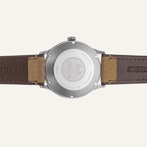 Montre Homme Orient Bambino V4 RA-AC0P01E en Cuir Marron Homme Orient