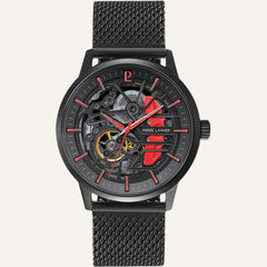 Montre Homme Pierre Lannier 345A459 Paddock en Acier Noir avec Cadran Squelette Homme PIERRE LANNIER