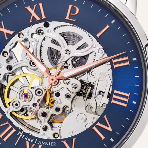 Montre Homme Pierre Lannier Automatic 322B164 en Cuir Montres PIERRE LANNIER