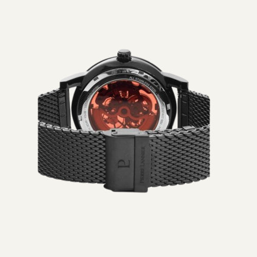 Montre Homme Pierre Lannier Automatic Acier Milanais Noir 440B438 Homme PIERRE LANNIER