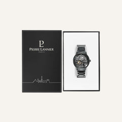 Montre Homme Pierre Lannier Automatic Impact Acier PVD Noir 333C439 Homme PIERRE LANNIER