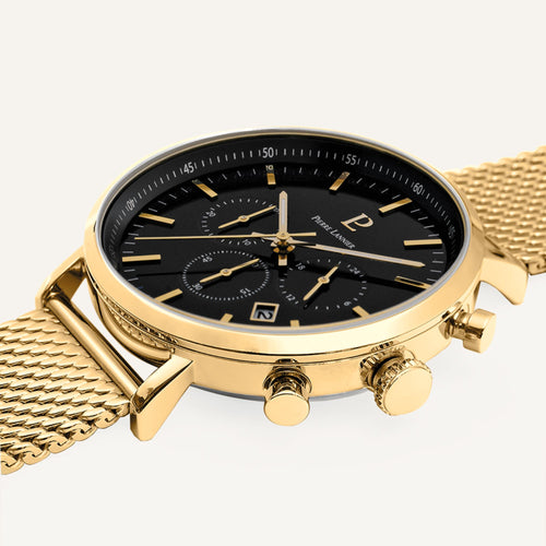 Montre Homme Pierre Lannier Baron en Acier Doré Montres PIERRE LANNIER