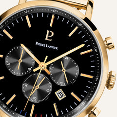 Montre Homme Pierre Lannier Baron en Acier Doré Montres PIERRE LANNIER