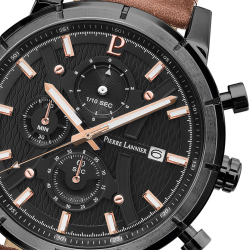 Montre Homme PIERRE LANNIER Criterium en Cuir Montres PIERRE LANNIER