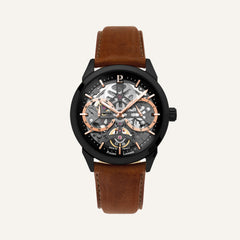 Montre Homme Pierre Lannier Monarck 347A434 en Cuir Leurelor
