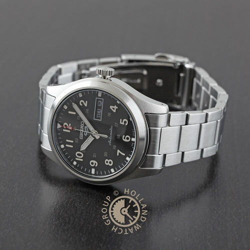Montre homme Seiko 5 Sports SRPG27K1, cadran noir, acier inoxydable – Automatique, style militaire Homme SEIKO