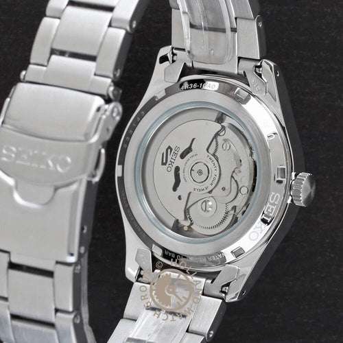 Montre homme Seiko 5 Sports SRPG27K1, cadran noir, acier inoxydable – Automatique, style militaire Homme SEIKO