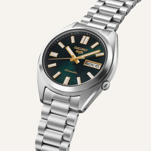Montre Homme Seiko 5 Sports SRPL57K1 en Acier Vert Automatique 3 aiguilles avec date Homme SEIKO