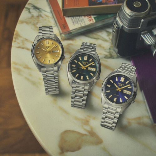 Montre Homme Seiko 5 Sports SRPL57K1 en Acier Vert Automatique 3 aiguilles avec date Homme SEIKO