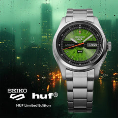 Montre homme Seiko 5 Sports SRPM09K1, cadran vert, acier inoxydable – Édition limitée automatique Homme SEIKO