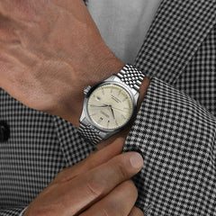 Montre homme Seiko Presage Classic Series SPB463J1, cadran argenté, boîtier en acier inoxydable – Automatique, design élégant Homme SEIKO