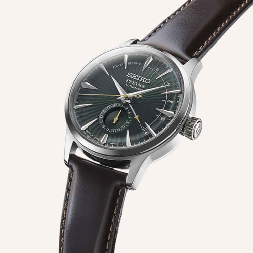 Montre Homme SEIKO Presage SSA459J1 Automatic Multi-aiguilles en Cuir Montres SEIKO