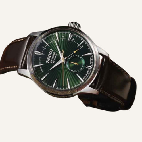 Montre Homme SEIKO Presage SSA459J1 Automatic Multi-aiguilles en Cuir Montres SEIKO