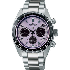 Montre homme Seiko Prospex Speedtimer SSC955P1, cadran argenté, boîtier en acier inoxydable – Chronographe solaire, design sport Homme SEIKO