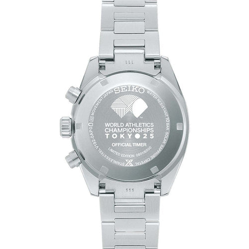 Montre homme Seiko Prospex Speedtimer SSC955P1, cadran argenté, boîtier en acier inoxydable – Chronographe solaire, design sport Homme SEIKO