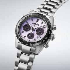 Montre homme Seiko Prospex Speedtimer SSC955P1, cadran argenté, boîtier en acier inoxydable – Chronographe solaire, design sport Homme SEIKO