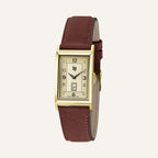 Montre LIP Churchill T18 671014 Bracelet Cuir en Acier Doré Homme LIP