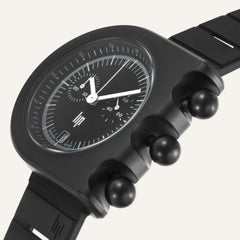 Montre LIP Mach 2000 Chrono 671661 en Caoutchouc Noir Homme Orient