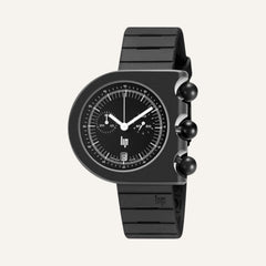 Montre LIP Mach 2000 Chrono 671661 en Caoutchouc Noir Homme Orient