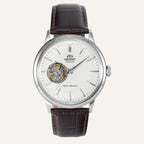 Montre Orient Bambino Homme Open Heart RA-AG0002S en Cuir Marron Homme Orient