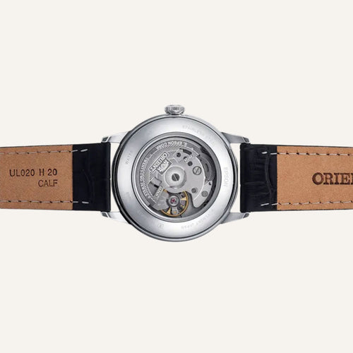 Montre Orient Bambino Homme RA-AC0M03S en Cuir Noir Homme Orient