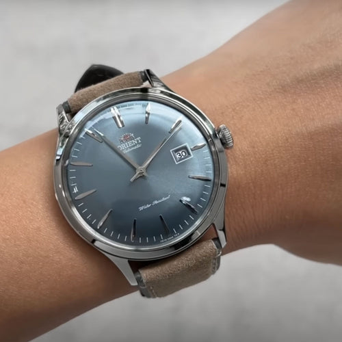 Montre Orient Bambino V4 RA-AC0P03L en Cuir Homme Orient