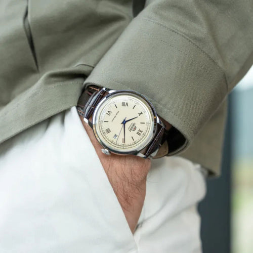 Montre Orient Homme Bambino RA-AC00009N en Cuir Beige Montres Orient