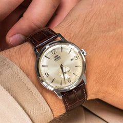 Montre Orient Homme Bambino Small Seconds RA-AP0003S en Cuir Homme Orient