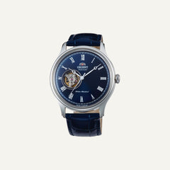 Montre Orient Homme Envoy Open Heart AG00004D en Cuir Bleu Montres Orient