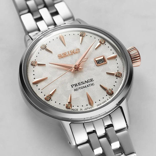 Montre Seiko Presage Automatic SRE009J1 pour femme, cadran argenté, boîtier en acier inoxydable – Design classique et élégant Homme SEIKO