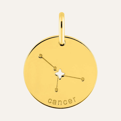 Pendentif Signe Astrologique Cancer en Or Jaune Pendentifs Robez Masson