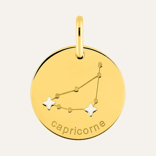 Pendentif Signe Astrologique Capricorne en Or Jaune Pendentifs Robez Masson