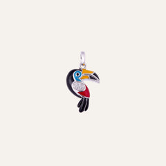 Pendentif UNA STORIA Toucan en Argent Pendentifs Una Storia